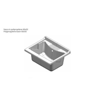 Vrtna bela umivalna enota 60x50X85 PVC