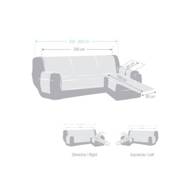 Valeria desni polotok slipcover siva 290