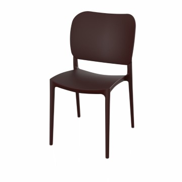 Bronasto obarvan polipropilenski stol v elegantnem dizajnu Orbita