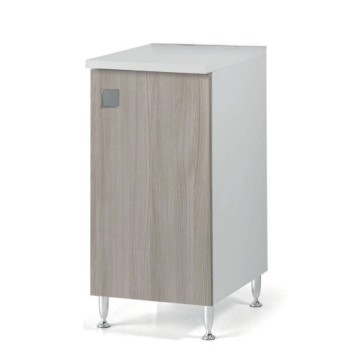 Kuhinjski podstavek elm vrata in bela omarica 40x50x87H Sestavljeno