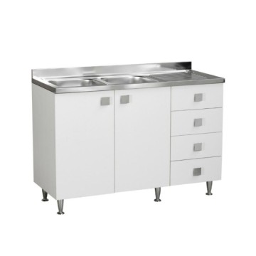 Modrevinovo belo desno pomivalno korito s predali 120x50x87H