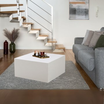 Bela kvadratna mizica Lola 80x80x40H