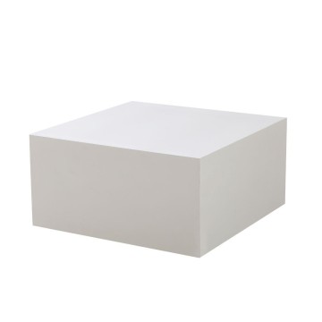 Bela kvadratna mizica Lola 80x80x40H