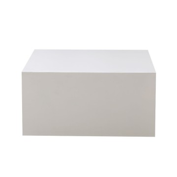 Bela kvadratna mizica Lola 80x80x40H