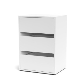 Smart ST2 bela komoda s 3 predali 50,8x39,6x71,3V