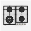 Samet Dafne60 Plinska kuhalna plošča s 4 gorilniki 60 cm, belo steklo