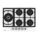 Samet Dafne70 Plinska kuhalna plošča s 5 gorilniki 70 cm, belo steklo