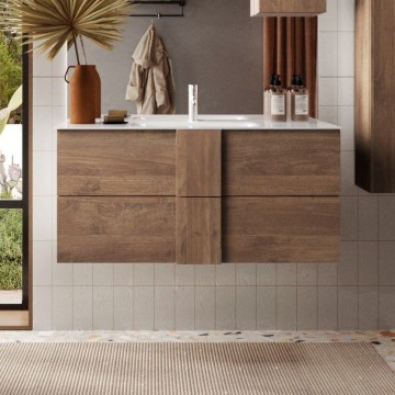 Jupiter100 mercure hrastova stenska kopalniška omarica 101x47x51H