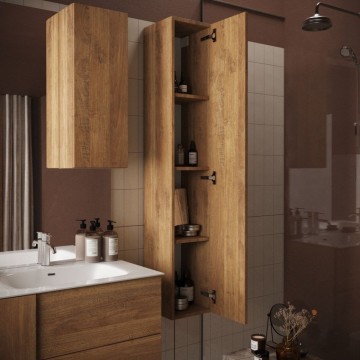 Jupiter1 26x25x138H hrast mercure stenski kopalniški stolpec