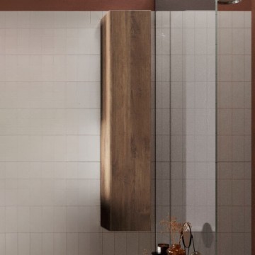 Jupiter1 26x25x138H hrast mercure stenski kopalniški stolpec