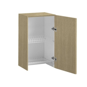 Odcejalnik za posodo z vrati promenada hrastova barva 60x96H cm - Toscohome
