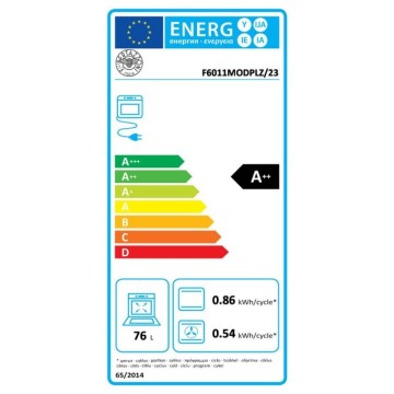 Vgradna pirolitična pečica Bertazzoni F6011MODPLZ razred A++ barvni cinkov LCD-zaslon