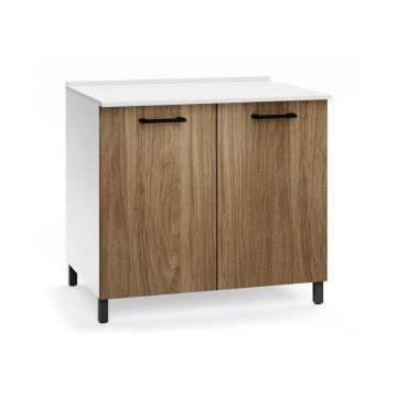 Kuhinjski pult z dvema vratoma 80x50x85H naravna barva oreha