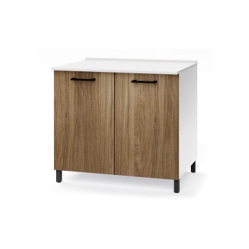 Kuhinjski pult z dvema vratoma 80x50x85H naravna barva oreha