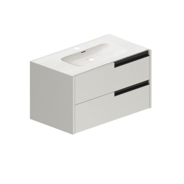 Modularna stenska kopalniška omarica kašmirske barve s predali 80x45x50H