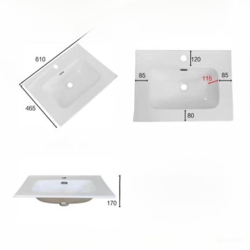 Stenska kopalniška omarica cappuccino barve 2 predala Invicta 60x45x48H