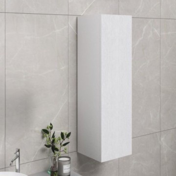 Bela stenska enota za kopalnico 30x30x120 z vrati: eleganca in funkcionalnost za vsak prostor
