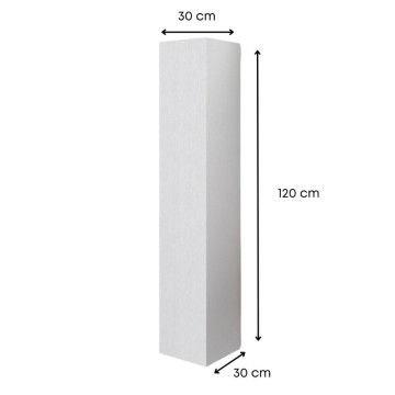 Bela stenska enota za kopalnico 30x30x120 z vrati: eleganca in funkcionalnost za vsak prostor