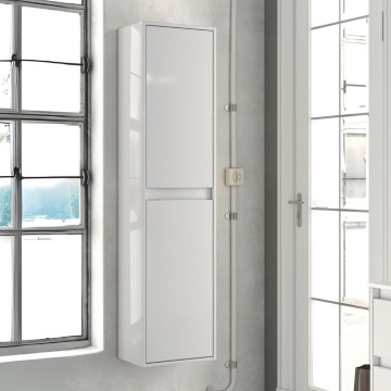 Bolton Gloss White Lacquered Suspended Bath Column 35x30.5x150H