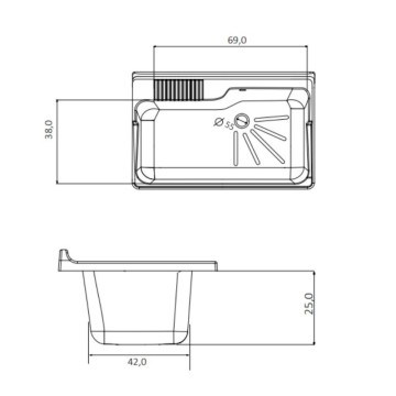 Umivalnik z dvojnimi vrati iz pvc bele barve 80x50x85H - Artemio
