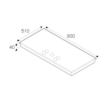 INDUKCIJSKA KUHALNA PLOŠČA 5 KUHALIŠČ 90 CM ČRNA BERTAZZONI