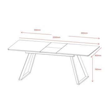 Raztegljiva miza Shelton iz temnega hrasta 160x90x76H: slog, funkcionalnost in trdnost