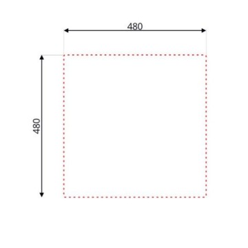 Vgradno pomivalno korito z eno skledo 50x50 cm | ToscoHome
