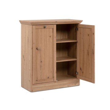 Bivak 2 vrati antični hrast Timber01A 80x35x90H Čar naravnega lesa v vašem domu