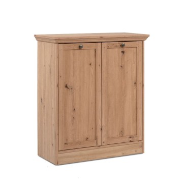 Bivak 2 vrati antični hrast Timber01A 80x35x90H Čar naravnega lesa v vašem domu