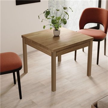 Kvadratna dvojna miza iz naravnega oreha 90x90 cm - Florence
