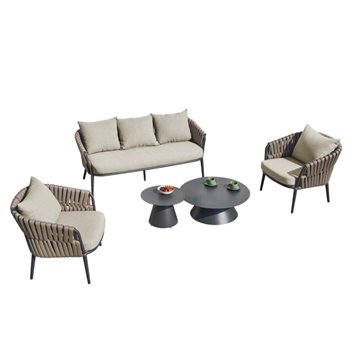 Salottino da esterno Simo beige - Eleganza e comfort per i tuoi spazi outdoor