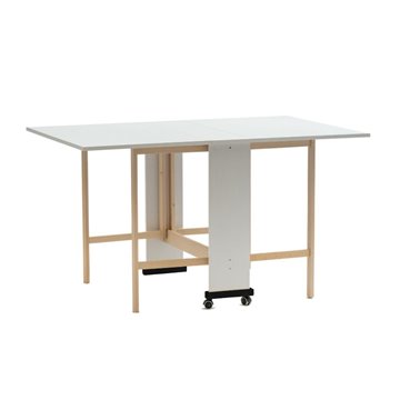 Trio zložljiva miza za varčevanje s prostorom 24x90x78 cm Beli pepel