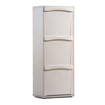 Omara za odpadke Helena elm 40x25x102H - Eleganca in funkcionalnost za ločeno zbiranje