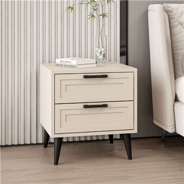 Prime nočna omarica 2 predala kašmirske barve 50x45x52H - Eleganca in funkcionalnost