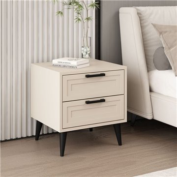Prime nočna omarica 2 predala kašmirske barve 50x45x52H - Eleganca in funkcionalnost