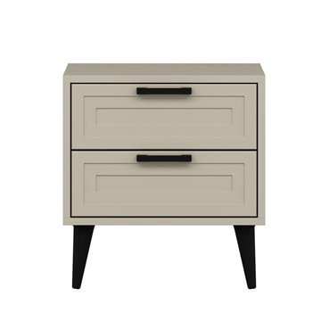 Prime nočna omarica 2 predala kašmirske barve 50x45x52H - Eleganca in funkcionalnost