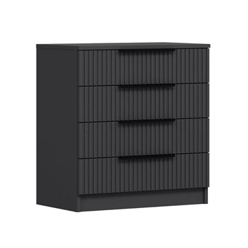 Komoda Kale s 4 predali z antracitnim učinkom 72x42x77H