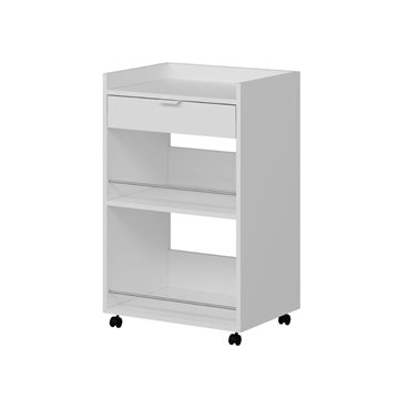 Beli kuhinjski voziček Liana s predali in odprtimi predali 60x45x95H