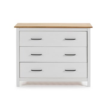 Komoda Miranda iz masivnega belega lesa in bora 100x40x80H - Eleganten in robusten slog