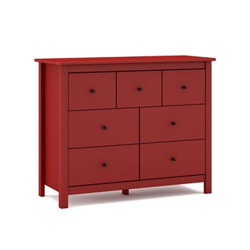 Komoda Misti iz masivnega bordo lesa 110x40x820H - 7 predalov, oblikovanje in organizacija