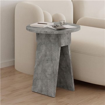 Kavna mizica z učinkom sivega marmorja Chen - Minimalistična eleganca za vsak prostor