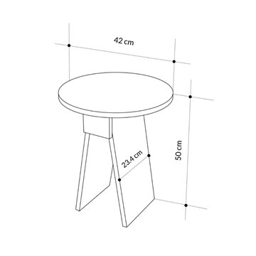 Kavna mizica Chen sivega marmorja - Minimalistična eleganca za vsak prostor