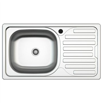KIT LAVELLO INCASSO SA07 1 VASCA GOCCIOLATOIO DX 43,5*76 CM