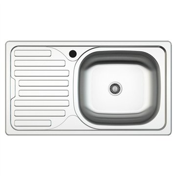 KIT LAVELLO INCASSO SA07 1 VASCA GOCCIOLATOIO SX 43,5*76 CM