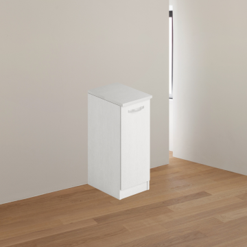 Pralnica za kopalnico z vrati 36x50x85,5 beli pepel