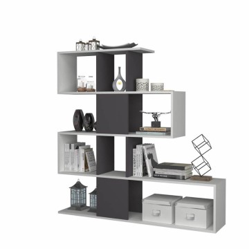 Dvostranski regal Aktif 145x145x29 cm. bela litina