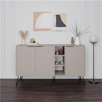 Madia 3 ante Clara 142x35,5x83h colore sandstone