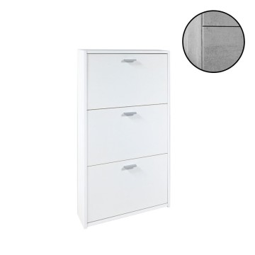 Vitrina za čevlje s 3 betonskimi vrati 63x16,5x111