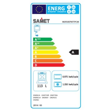 Plinski štedilnik Stromboli 90x60 cm z električno pečico in žarom Inox Razred A Samet