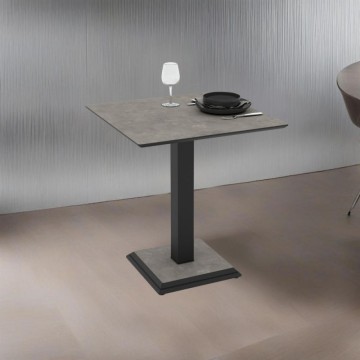 Kvadratna oksidna miza s kovinsko nogo 68x75H cm | Berri